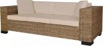 MOONAIRY 8-Piece 3-Seater Sofa Set, Floor Sofa, Chaise Lounge, Small Sofa, Couch, Cauchsofa, Relaxing Sofa, Sofas & Couches, Living Room Sofa, for Teenager's Room, Real Rattan