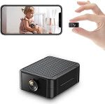 Mini kaamera, 4K HD WiFi j&auml;lgimiskaamera siseruumides otse&uuml;lekandeks mobiiltelefoni rakendusega, WiFi kaamera &ouml;ise n&auml;gemise kaamera liikumisanduriga / pikk aku kasutusiga / pilve salvestusplaat