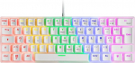 Mars Gaming MK60 White, Mehaaniline m&auml;nguklaviatuur FRGB, Antighosting, Switch Mechanical brown, Prantsuse keel