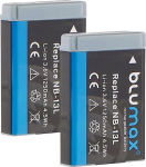 2 x Blumax aku &uuml;hildub Canon NB-13L, 1250 mAh, PowerShot G1 X Mark III - G5 X G9 X Mark II - G7 X Mark III - SX730 HS - SX740 HS jaoks