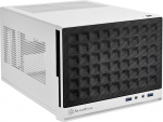 SilverStone SST-SG13WB - Sugo Mini-ITX kompaktne arvutikubu korpus, v&otilde;rkfrontpaneel, mustvalge