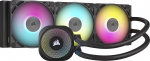 Corsair iCUE LINK TITAN 360 RX RGB protsessorijahuti - 360 mm AIO - 3x RX120 RGB integreeritud ventilaatorid - Valmistatud Intel LGA 1851/1700, AMD AM5/AM4 jaoks - sisaldab iCUE LINK s&uuml;steemikeskust - Must v&auml;rvus