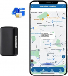 GPS Tracker Auto ilma tellimuseta - 90 p&auml;eva ooterežiim, 5 sekundiline asukoha uuendamine, 4200 mAh aku, veekindel & (magnetiline auto, mootorratas, jalgratas) - tasuta rakendus