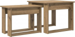 Couchtisch Set 2teilig Artisan-Eiche Holzwerkstoff 50 x 52 x 42 cm Modernes Design Langlebig Nesting Tables platzsparend f&uuml;r Wohnzimmer und kleine R&auml;ume