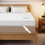 wowttrelax Matratzenauflage aus Memory-Schaum, kleines Doppelbett, 10,2 cm dick, orthop&auml;disch, k&uuml;hlend, kleine Doppelbett-Matratzenauflage zur Linderung von R&uuml;ckenschmerzen, waschbarer Bezug mit