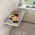 Ujuv k&ouml;&ouml;gi s&ouml;&ouml;gilaud Kokkupandav laud Multifunktsionaalne t&ouml;&ouml;laud kandev&otilde;ime 100kg 304 roostevabast terasest spoonist seinale paigaldatud (70x40cm)