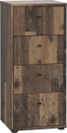 FORTE Tempra 2 kapp 4 sahtliga, puitmaterjalist, vanapuidust vintage stiilis, 38,6 x 85,5 x 34,8 cm (B x K x S)