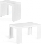 IDMarket - Orlando pikendatav konsoollaud 6 inimesele 140 cm puit valge