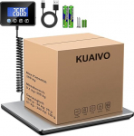 KUAIVO paki kaal, 300 kg / 20 g, k&otilde;rge t&auml;psusega platvormi kaalud LCD / Hold / Tara funktsiooniga, roostevabast terasest postikaalud pakendite, pagasi, lao, &auml;ri- ja kodukasutuse jaoks, laetav