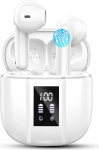 Renimer k&otilde;rvaklapid, traadita Bluetooth 5.3, k&otilde;rvaklapid, IP7 veekindlad traadita k&otilde;rvaklapid mikrofoniga, 48H immersiivne s&uuml;gav bass k&otilde;rvaklapid, digitaalsed LED-ekraaniga k&otilde;rvaklapid, valge