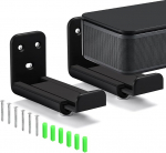 Soundbar Wall Mount, Dual Universal Speaker Soundbar Wall Mount Holder Hoiab kuni 20 kg, reguleeritav s&uuml;gavus 8,5-13,5 cm Soundbar Wall Shelf koos riistvarakomplektiga