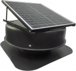 Solarbetriebener Dachabluftventilator, 35,6 cm, 1750 CFM, Hybrid-Ready-Smart-Thermostat, Solar-Dachbodenventilator, effiziente Bel&uuml;ftung f&uuml;r Dachb&ouml;den bis zu 2500 m&sup2;