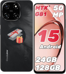 Blackview Color 6 KI Handy Ohne leping 24GB+128GB /2TBTF ,MTK G81 Octa Core 2.0GHz ,6.67" Super PD 50MP ,Android 15 nutitelefon ,5000mAh/18W ,Dual SIM Handys/Fingerabdruck/Face ID/GPS/OTG