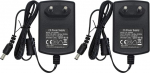 Security-01 Pack of 2 AC to DC 12 V 3 A toiteadapter, pistik 5,5 mm x 2,1 mm CCTV kaamera DVR LED String Light jaoks