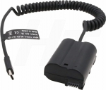 Power Bank C PD 9V 12V USB C ja EP-5B DC Coupler Nikon D7000 D7100 D7200 D7500 D500 D610 D750 D800 D810 D850 kaamerale (EN-EL15 Dummy aku)