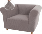 Stretch Chesterfield Diivan Cover 1 2 3 t&uuml;kki Diivan Cover elutoa jaoks Pehme mittelibisev diivan Slipcover m&ouml;&ouml;bli kaitsja koertele omadused paks Jacquard kangas (Taupe, 1 istuja)