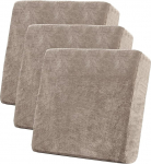 Diivanist istmepadja kate, Stretch Chenille diivanist istme kate, elastsed padjakatted, diivanikate diivanist istmepadja jaoks, diivanikaitsja, libisemisvastane (Taupe, 1-kohaline, 3 t&uuml;kki)