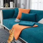 Diivanikate L kuju Diivanikaitse nurgas diivanil libisemisvastane diivanikaitse koertele kassidele Diivanikaitse diivanikate 1/2/3/4 istekohaga, M 110 x 210 cm