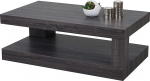 Mendler HWC-A32 kohvilaud, elutoa laud, 3D struktuur, 40 x 110 x 60 cm, MVG sertifitseeritud, must tamme v&auml;limus