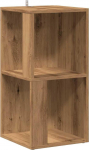 vidaXL nurgariiul, Artisan Oak 33 x 33 x 67 cm, puitmaterjal, nurgakapp, riiul, seisev riiul, raamaturiiul, hoiuriiul, raamaturiiul, elutoa riiul