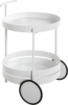 HAKU Serveerimisk&auml;ru valge metall M&otilde;&otilde;tmed: Suurus 62 cm x l&auml;bim&otilde;&otilde;t 42 cm Stiil: k&otilde;rgus 62 cm x l&auml;bim&otilde;&otilde;t 42 cm: Moodne