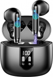 Drsaec Bluetooth 5.4 k&otilde;rvaklapid, 6D Deep Bass In-Ear k&otilde;rvaklapid Traadita Bluetooth 2025 56 tundi juhtmevabad k&otilde;rvaklapid 4 ENC mikrofoniga, m&uuml;rasummutusega k&otilde;rvaklapid, USB-C, IP7 veekindlad spordik&otilde;rvaklapid