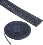 100ft PET Expandierbarer Kabelkanal 1 Zoll PET Geflochtene Kabelh&uuml;lse Kabelmanagement Schlauch [F&uuml;r Audio Video Home Office Kabel Schutz] Schwarz Blau