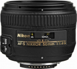 Nikon 50 mm F1.4G AF-S Nikkor Lens - Black