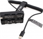 USB C-lt NP-F alalisvoolu&uuml;hendusseadmele Dummy aku Sony NP-F550 F770 F570 F970 Atomos Ninja V monitori jaoks