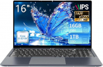 16-tolline s&uuml;learvuti Core i5-8210Y protsessoriga (kuni 3,6 GHz), 16 GB RAM ja 512 GB SSD (16 GB RAM + 1 TB SSD)