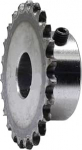 Rollen-Kettenrad， 04C Kettenrad, 15-30 Z&auml;hne, 6,35 mm Teilung, 45# Stahl, Industrie-Kettenrad, M5-Schraubenl&ouml;cher, Bohrung 12/14/15 mm(19 hammast, puur 14mm)