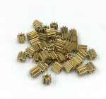 10 St&uuml;ck Metall-P-Getriebe Messing M0,6 Kompatibel mit Motoren, kompatibel mit 2,0 mm 3,0 mm 1,0 mm 1,5 mm Wellengr&ouml;&szlig;en, mehreren L&auml;ngen 0,2 m, 0,3 m, 0,4 m, 0,5 m, 0,6 m, 0,8 m, 8 T(G)