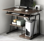 Kompaktne kodukontori t&ouml;&ouml;laud klaviatuurialusega, kaasaegne t&ouml;&ouml;laud s&uuml;learvuti jaoks, ruumi s&auml;&auml;stev arvutit&ouml;&ouml;koht, ideaalne v&auml;ikestesse t&ouml;&ouml;ruumidesse, stiilne ja funktsionaalne