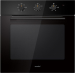 COMFEE CBO60M80M1-BK 60 Litre Class A Electric Built-In Oven, Vented, 8 Functions, Multi-Stage Cooking, Easy Cleaning, Removable Door, Cooking AirFry, Black