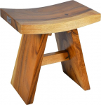 Divero Tarawa Stool Suar Wood Treated Brown