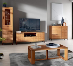 Living Room Furniture Set of 4 Showcase Lowboard TV Board Chest of Drawers Sideboard Coffee Table Modern Oak