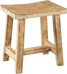 Riess Ambiente FINCA t&auml;ispuidust tool 40 cm Beež mango K&auml;sitsi valmistatud Shabby Chic puidust tool elutuppa, magamistuppa, esikusse, k&ouml;&ouml;ki