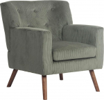 CLP Kioni tugitool n&ouml;&ouml;rikatusega, polsterdatud tool k&auml;etugedega, Wingback tool kuni 150 kg, l&otilde;&otilde;gastav tool, TV tool, elutuba, v&auml;rv: Roheline