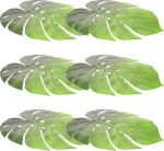 Hoement Eva 6 St&uuml;ck Monstera Blatt Tischsets rutschfest Isolierend Hitzebest&auml;ndig Gr&uuml;n f&uuml;r Party Alltag
