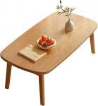 Faltbarer Couchtisch im japanischen Stil, tragbarer Tee-Schreibtisch aus Holz f&uuml;r kleine R&auml;ume, multifunktionaler Wohnzimmer-Bodentisch mit rechteckigem Design