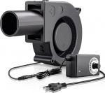 Editbar tsentrifugaalventilaator 12 V, 220 V jahutusventilaator koos kontrolleriga kodumasinatele, ventilaator ventilatsiooniks, ventilaatori vahetamiseks, BBQ, t&auml;ispuhutav kamin, turbiinipuhur k&uuml;tteseadmete, grilli, BBQ, pikniku jaoks