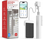 SwitchBot Blind Tilt Motorised Blind Motor - Electric Blind Motor with Bluetooth Remote Control, Solar Powered, Light Sensor Control, with SwitchBot Hub Mini for Alexa Compatibility