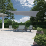 Coolaroo Ready Made Sun Shade Sail Canopy 90% UV Block Breathable Outdoor with Pre-Assembled Ropes for Patio Garden and Seasonal Use 3.4m x 25.4m Rectangle Steel