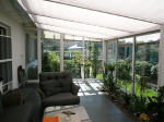 Universal Sunshade Floracord 04-77-03-30P and Kit 420 x 140 CM and 34 Laufhaken Ready for Mounting, White
