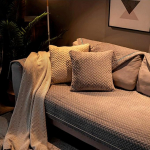 Plush L-Shaped Sofa Cover Corner Sofa Slipcover Plain Modern Children's Furniture Protector Sectional Couch Covers Loveseat Chaise Longue Non-Slip Sofa Towel