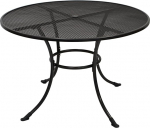 DEGAMO Rivo aialaud laiendatud metallist laud 110 cm &uuml;mmargune terasest ja laiendatud metallist V&auml;rv rauast hall ilmastikukindel v&auml;litingimustes