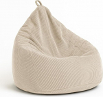 chilly pilley Corduroy Bean Bag EPS t&auml;idisega, istmepadi, mugav Bean Bag (kreemikas, 65 x 85 cm)