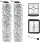 Harjarulli + filtri tarvikute komplekt Bissell CrossWave X7 Plus juhtmeta lemmikloomadele, X7 Pro Pet 2955N, 3479N m&auml;rg- ja kuivtolmuimeja varuosad, 2 harjarulli + 2 puuvillast filtrit + 1 puhastushari