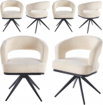 Komplekt 6 s&ouml;&ouml;gitoa tooli, p&ouml;&ouml;ratav: Mugavad s&ouml;&ouml;gitoolid metallist raamiga s&ouml;&ouml;gitoolile s&ouml;&ouml;gituppa, k&ouml;&ouml;ki, kontorisse.