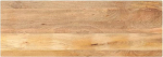 vidaXL lauaplaat, puidust lauaplaat s&ouml;&ouml;gilauale, kohvilaud, t&auml;ispuidust laud, rustikaalne disain, asenduslauaplaat, 160 x 50 x 2,5 cm, ristk&uuml;likukujuline, t&auml;ispuit, mango